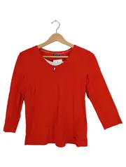 Vorschaubild 1 von Edition Damen Langarmshirt Rot Gr. 40 Reißverschluss