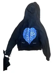 Vorschaubild 2 von Hoodie Herren Gr. M Schwarz Island of Heartbreaks Streetwear