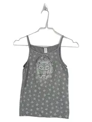 Vorschaubild 1 von Mädchen Top Gr. 134/140 Grau Sterne Eulenmotiv Trägertop