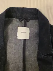 Vorschaubild 2 von Jeansjacke Damen Blau Gr. 38 Baumwolle Casual Langarm