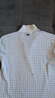 Vorschaubild 3 von Damen Poloshirt Gr. S/36 Weiß Kariert L12.12 Regular Fit