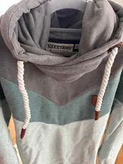 Vorschaubild 2 von Damen Pullover Hoodie Gr. L Grün Meliert Baumwolle Freizeit
