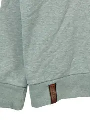 Vorschaubild 3 von Damen Pullover Hoodie Gr. L Grün Meliert Baumwolle Freizeit