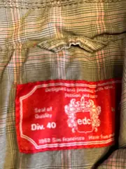 Vorschaubild 6 von Sweatjacke Damen Kariert Baumwolle Beige Gr. M