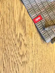 Vorschaubild 4 von Sweatjacke Damen Kariert Baumwolle Beige Gr. M