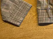 Vorschaubild 5 von Sweatjacke Damen Kariert Baumwolle Beige Gr. M