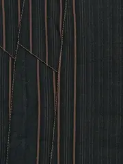 Vorschaubild 3 von Damen Bleistiftrock Gr. 34 Schwarz Gestreift Business Gürtel