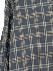 Vorschaubild 3 von Karohemd Herren Gr. M Langarm 100% Baumwolle Blau Casual