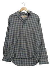 Vorschaubild 1 von Karohemd Herren Gr. M Langarm 100% Baumwolle Blau Casual