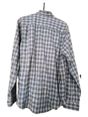 Vorschaubild 5 von Karohemd Herren Gr. M Langarm 100% Baumwolle Blau Casual