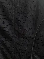 Vorschaubild 4 von Damen Kostüm mit Rock Gr. 40 Schwarz Spitze Elegant Business