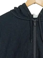 Vorschaubild 2 von Damen Sweatjacke Kapuze Cropped Animal Print Logo Gr. M Schwarz