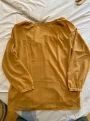 Vorschaubild 2 von Bluse Langarm Damen Elegant Viskose Raffungen Orange Gr. 42 XL