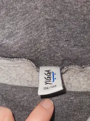 Vorschaubild 4 von Pullover Sweatshirt Jungen Gr. 134/140 Baumwollmix Kragen Grau Grün