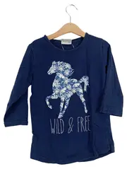 Vorschaubild 1 von Langarmshirt Mädchen Pferd Wild & Free Gr. 134-140 Blau