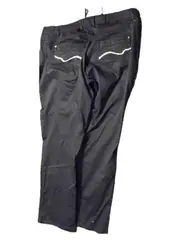 Vorschaubild 2 von Stoffhose Damen Gr. 50 Dunkelblau Stretch Baumwolle