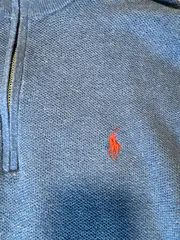 Vorschaubild 2 von Pullover Herren Gr. S Blau Baumwolle Troyer Reißverschluss