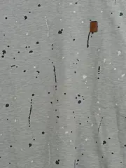 Vorschaubild 5 von Sweatshirt Herren Gr. L Grau Farbspritzer Pullover Baumwolle