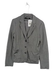 Vorschaubild 1 von Damen Blazer Gr. 40 Grau Meliert Business Jacke Viskose