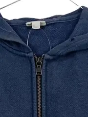 Vorschaubild 3 von Kapuzenpullover Damen Gr. 36/S Blau Baumwolle Hoodie Zip