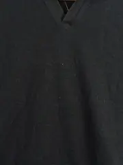 Vorschaubild 6 von Herren Poloshirt Gr. 48/M Schwarz Rippstrick Kurzarm Casual Baumwoll-Mix