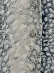 Vorschaubild 3 von Damen Blazer Mantel Gr. 38 Animal Print Weiß Grau