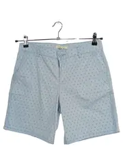 Vorschaubild 1 von Chino Shorts Damen Baumwolle Blumenmuster Blau Gr. W26/34/XS