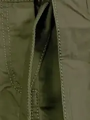 Vorschaubild 4 von Faltenrock Damen Rock Gr. 34 XS Oliv Baumwolle Gürtel Cargo Casual