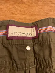 Vorschaubild 6 von Faltenrock Damen Rock Gr. 34 XS Oliv Baumwolle Gürtel Cargo Casual