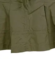 Vorschaubild 3 von Faltenrock Damen Rock Gr. 34 XS Oliv Baumwolle Gürtel Cargo Casual