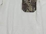 Vorschaubild 2 von Trafaluc Damen T-Shirt Gr. S weiß Schlangenmuster Tasche