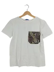 Vorschaubild 1 von Trafaluc Damen T-Shirt Gr. S weiß Schlangenmuster Tasche