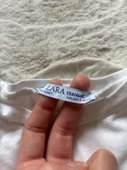 Vorschaubild 3 von Trafaluc Damen T-Shirt Gr. S weiß Schlangenmuster Tasche