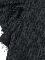 Vorschaubild 5 von Mädchen Bluse Gr. 134 Schwarz Fransen Struktur Elegant