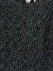 Vorschaubild 3 von Mädchen Bluse Gr. 134 Schwarz Fransen Struktur Elegant