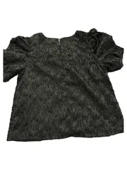 Vorschaubild 2 von Mädchen Bluse Gr. 134 Schwarz Fransen Struktur Elegant