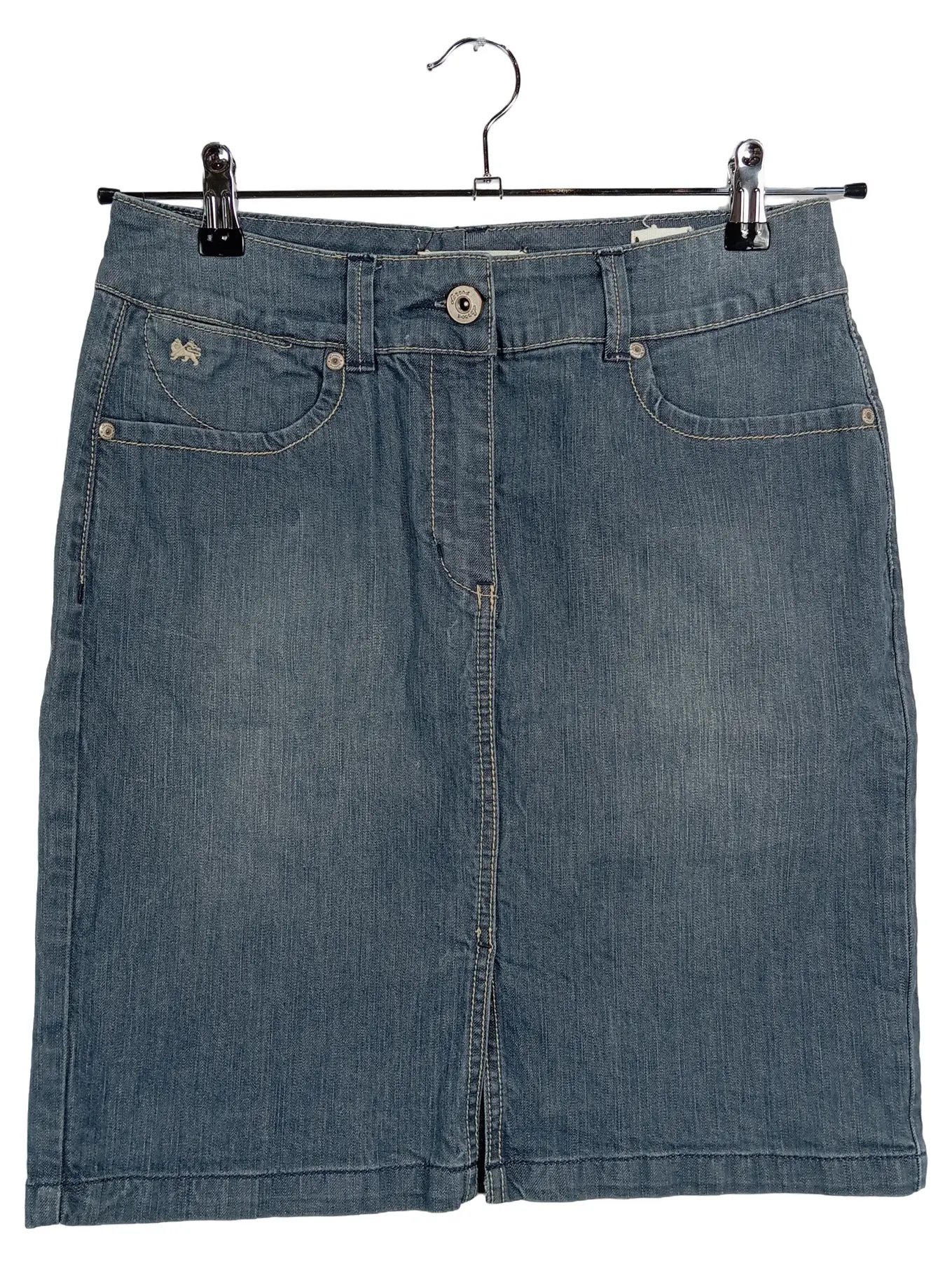 LERROS Jeansrock Damen Gr. 40 Blau Midirock Casual Baumwolle Stretch