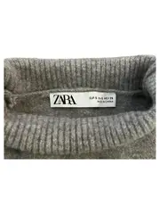 Vorschaubild 3 von Damen Pullover Gr. S Grau Rollkragen Kurzarm Strick Meliert