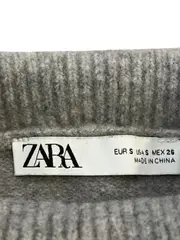 Vorschaubild 4 von Damen Pullover Gr. S Grau Rollkragen Kurzarm Strick Meliert