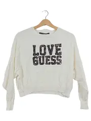 Vorschaubild 1 von Damen Pullover Love Pailletten Creme Gr. S 36