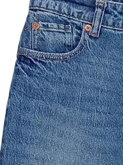 Vorschaubild 4 von Mom Jeans Damen Gr. 40/L Blau High Waist Baumwolle Casual