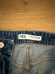 Vorschaubild 6 von Mom Jeans Damen Gr. 40/L Blau High Waist Baumwolle Casual