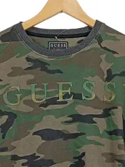 Vorschaubild 2 von Pullover Herren Camouflage Logo Print Grün Gr. S Baumwolle