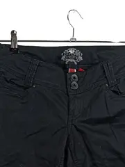 Vorschaubild 2 von Stoffhose Damen Gr. 36 Schwarz Casual Baumwolle
