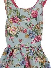 Vorschaubild 2 von Mädchen Sommerkleid Blumenmuster Gr. 110 Blau Rosa