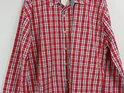 Vorschaubild 2 von Herren Freizeithemd Kariert Rot Weiß Gr. XXL Vintage Fit