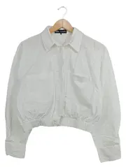 Vorschaubild 1 von Damen Hemdbluse Hemd Jacke Weiß Gr. 40/L Casual
