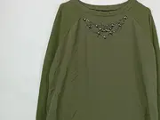 Vorschaubild 6 von Damen Pullover Gr. 36 grün mit Perlenbesatz