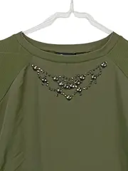 Vorschaubild 2 von Damen Pullover Gr. 36 grün mit Perlenbesatz