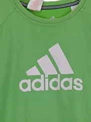 Vorschaubild 2 von T-Shirt Kinder Gr. 176 Grün Sportshirt Logo-Print Kurzarm